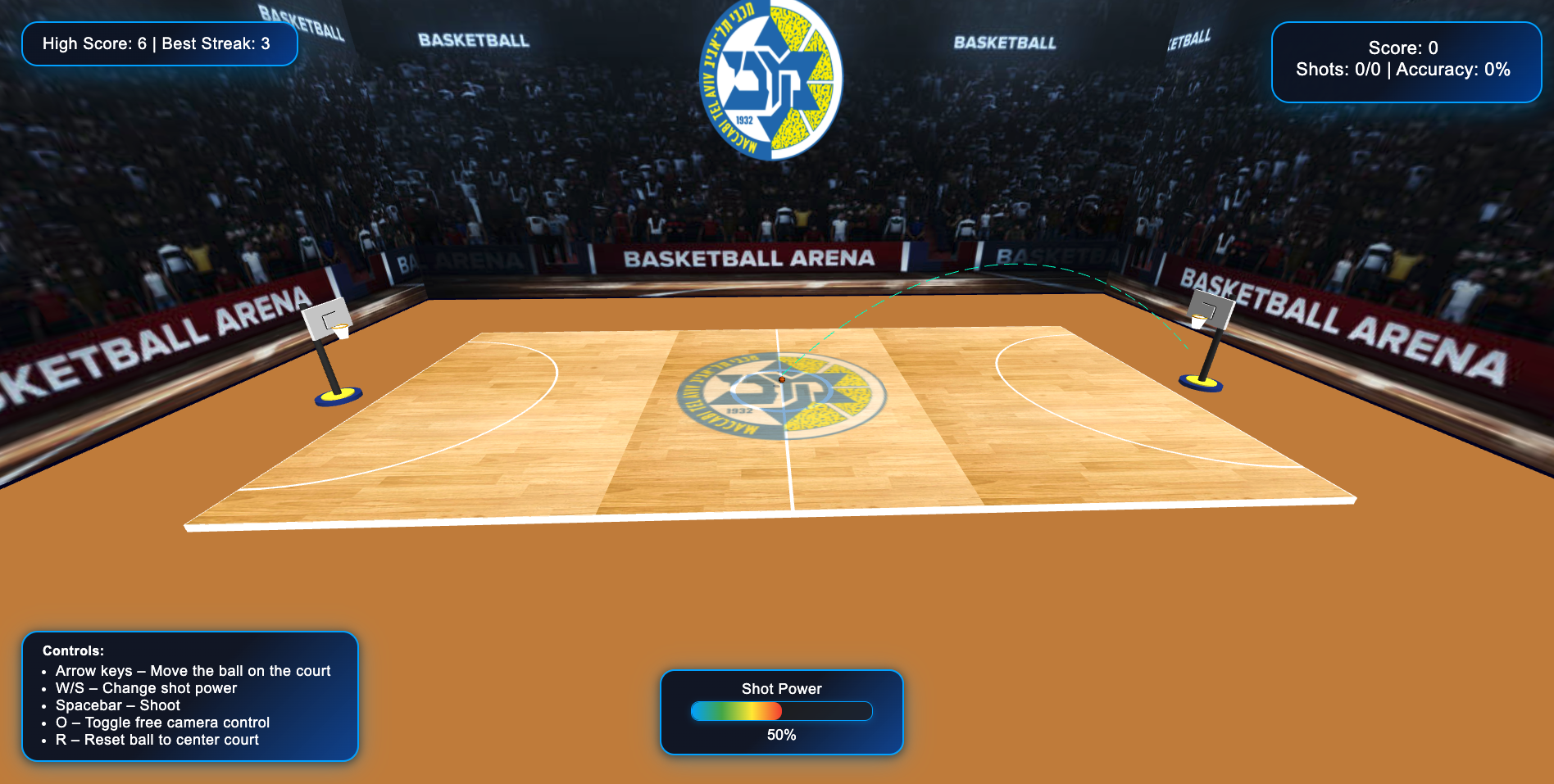 3D Basketball Shooting Game